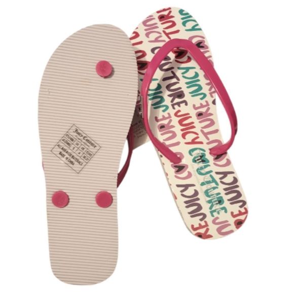 JUICY COUTUREWomen's Zamia Flip Flops Size 6M - Picture 4 of 4